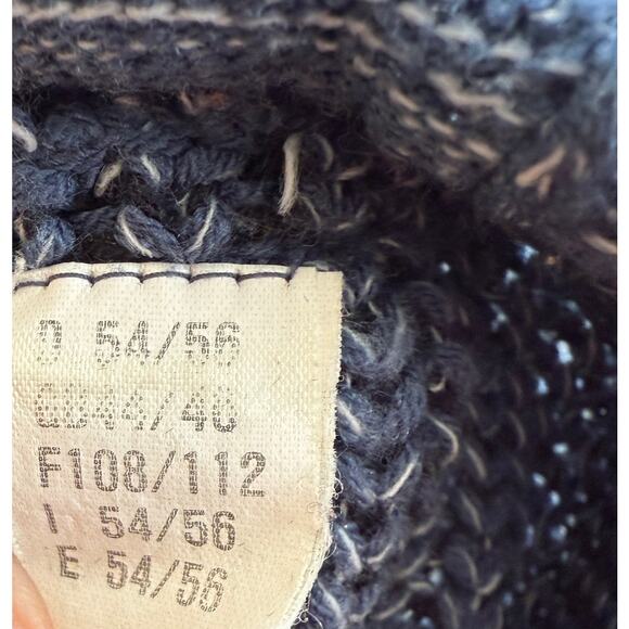 Vintage John Baner Jumper Sweater Mens XL Blue Knit Wool Fisherman Grampacore - Picture 4 of 8